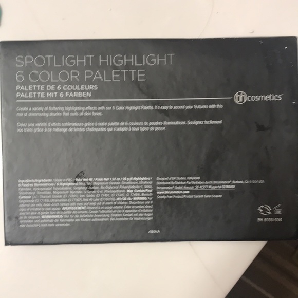 spotlight highlight Makeup Spotlight Highlight 6 Color Palette